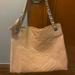 Tory Burch Camel Tote Bag New